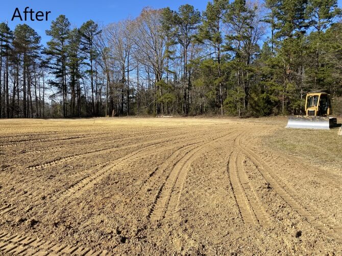 after residential house demolition